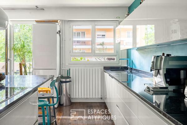 Appartement de réception avec balcons