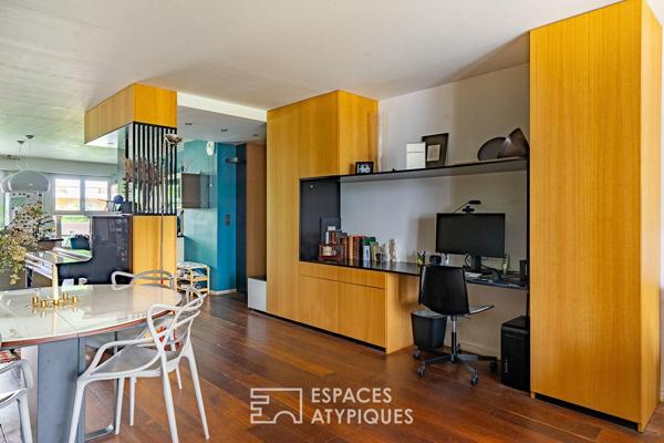 Appartement de réception avec balcons
