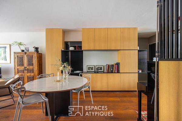 Appartement de réception avec balcons