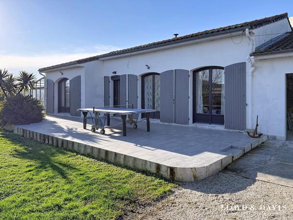 Meschers sur Gironde : Maison Contemporaine de 117 m² + garage, avec Piscine , sur 1000m² de terrain