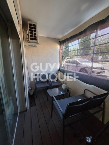 Appartement Marseille T1 de 34 m² avec terrasse de 8 m², ascenseur et climatisation.
