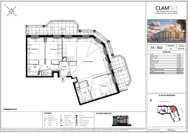 Appartement à vendre 4 pièces 84 m² Clamart