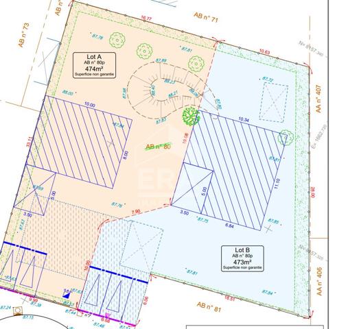 Terrain à bâtir de 348 m² à Saint-Pierre-du-Perray
