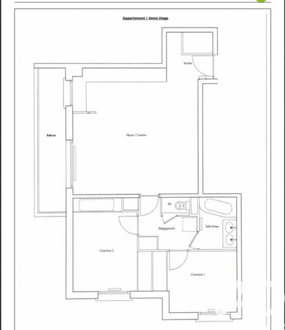 Location appartement 3 pièces 63,41 m² Saint-Maurice