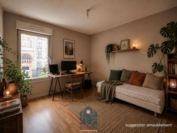 Appartement 3 pièces avec balcon et garage