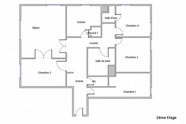 Appartement La Garenne Colombes 5 pièce(s) 96.91 m2