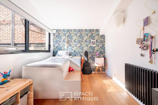 Loft avec patio dans une ancienne usine