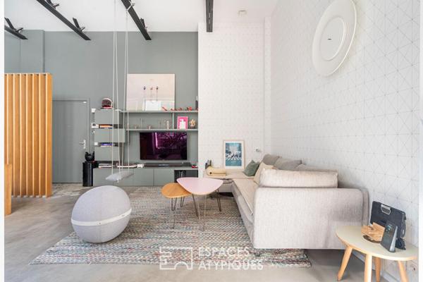 Loft avec patio dans une ancienne usine