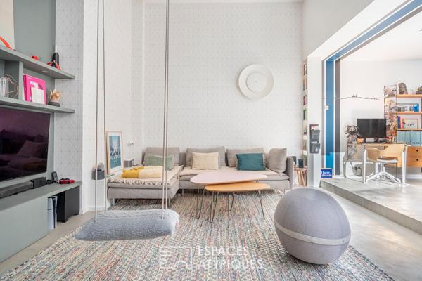 Loft avec patio dans une ancienne usine