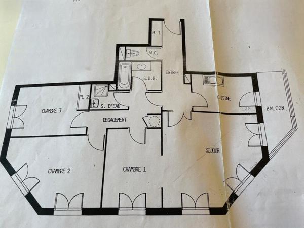 APPARTEMENT 3/4 PIECES PROCHE CENTRE VILLE