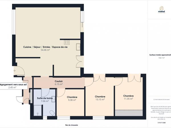 JOLI PAVILLON INDIVIDUEL DE 110M2 HABITABLES