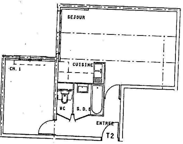 Appartement 2 pièces                                        - 44000 Nantes - Dalby Réf : 12067