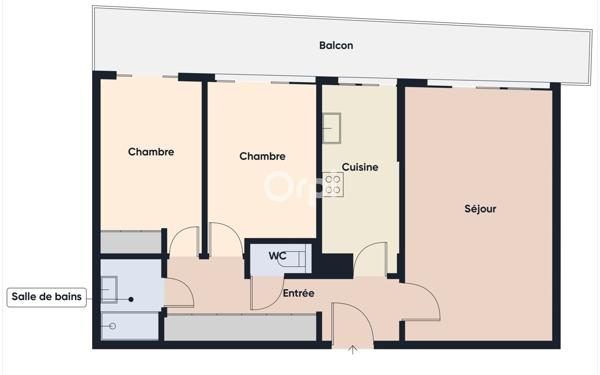 Appartement à vendre    3 pièces • 64 m2 Mandelieu-la-Napoule