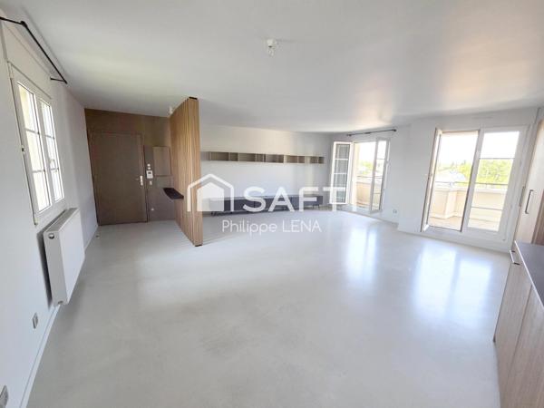 F3 design, 72 m², 2 chambres, hyper-centre / gare