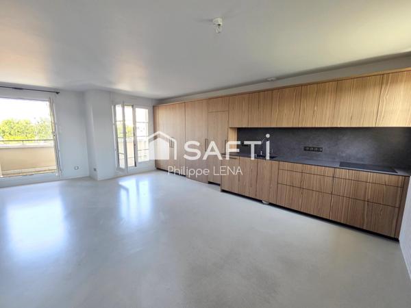 F3 design, 72 m², 2 chambres, hyper-centre / gare