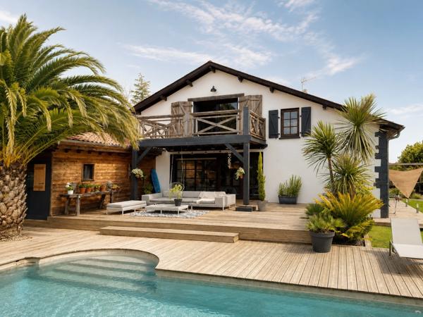 Domaine landais de 408 m² – 3 gîtes, piscine chauffée et 7,2 hectares