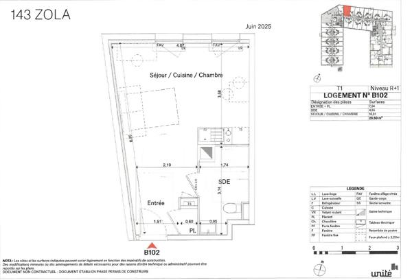 Appartement La Roche Sur Yon 1 pièce(s) 29 m2 , La roche sur yon