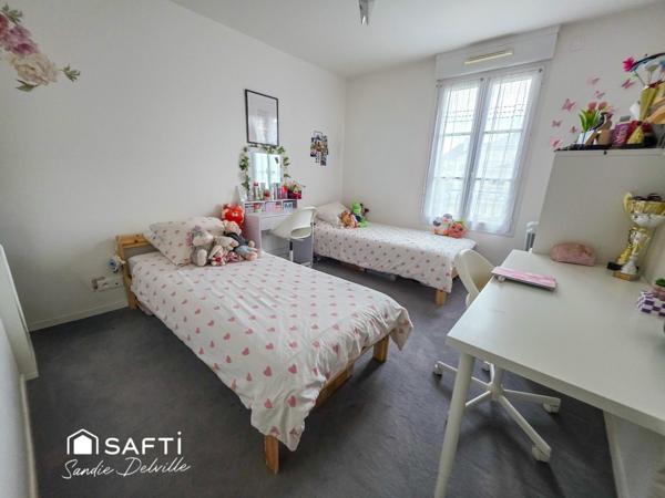 Appartement 3 pièces- 2 ch- 63m²- balcon