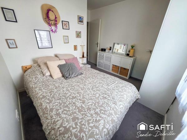 Appartement 3 pièces- 2 ch- 63m²- balcon