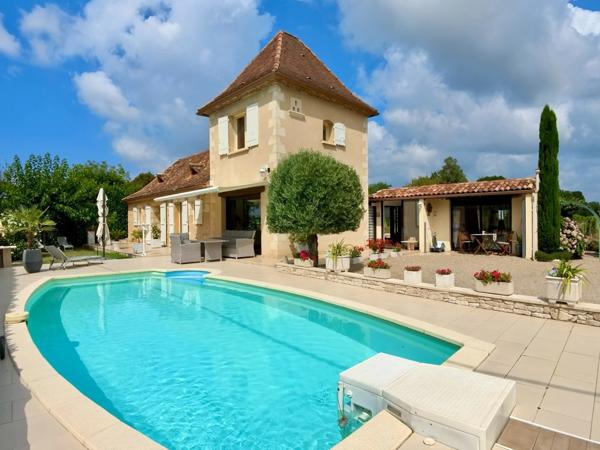 Bergerac Pécharmant – Maison en pierre avec piscine et jardin facile d’entretien