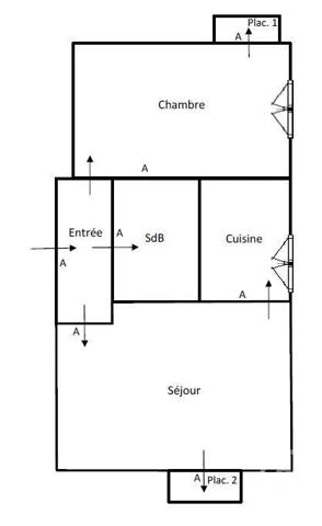 Appartement F2 à vendre  2 pièces - 32 m 2   NEUILLY SUR SEINE  - 92
