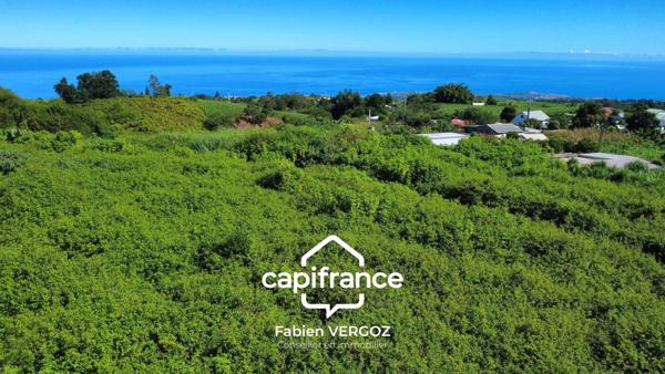 Terrain avec vue mer – La Saline les Hauts : 4 500 m² construtible