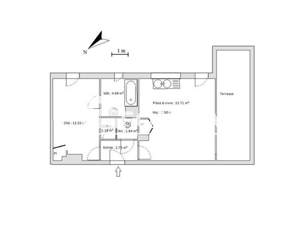 Location Appartement 2 pièces 46.5 m² - 92 RUE LUCIEN FAURE Bordeaux 33300