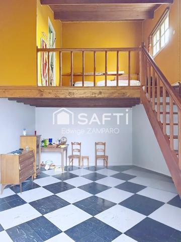 Toute de plain-pied !  Ses plus : studio indépendant , atelier & grange