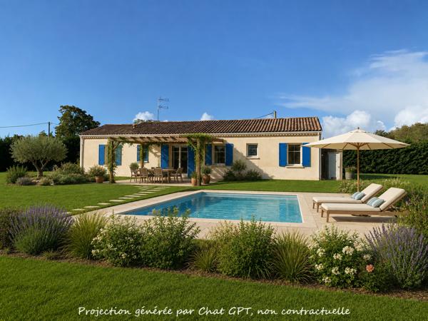 MAISON 4 CHAMBRES - PISCINE - 3240 m² terrain