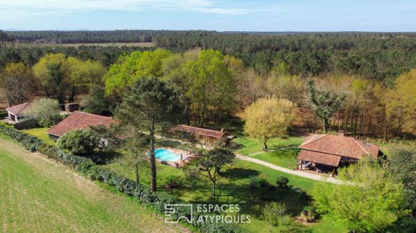 Propriété landaise de caractère au coeur de la nature