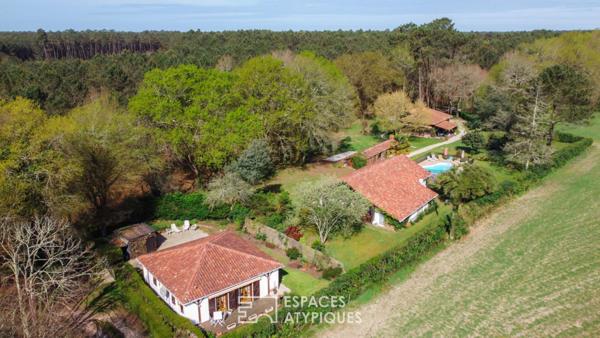 Propriété landaise de caractère au coeur de la nature