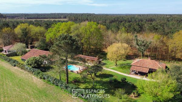 Propriété landaise de caractère au coeur de la nature