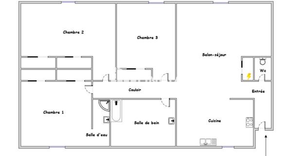 À vendre Appartement 4 pièces 92.46 m² - Chaleins 01480