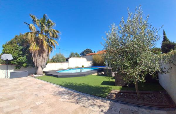 Berre-l'Étang (13130) Villa de plain pied T4 sur terrain avec piscine