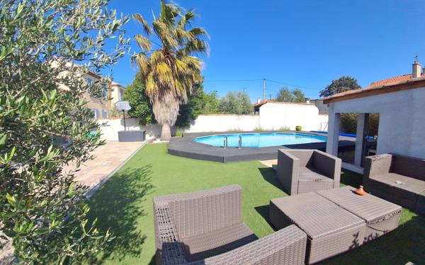 Berre-l'Étang (13130) Villa de plain pied T4 sur terrain avec piscine