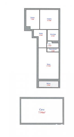 Appartement à vendre 2 pièces 47 m² Vence