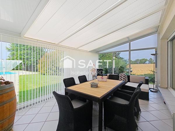 Maison familiale avec piscine dans un cadre paisible à Rugy