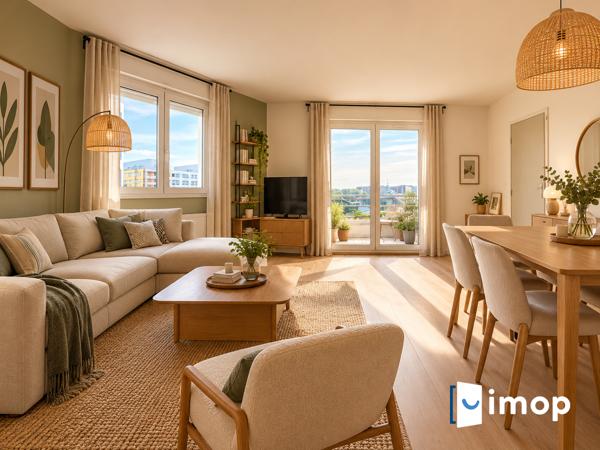 2 PIÈCES 54 m²  – BALCON & PARKING