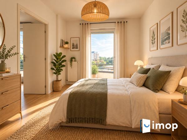 2 PIÈCES 54 m²  – BALCON & PARKING