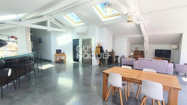 Loft en rooftop à vendre à OULLINS 181 m² (207 m² au sol) et terrasse plein Sud de 80m²