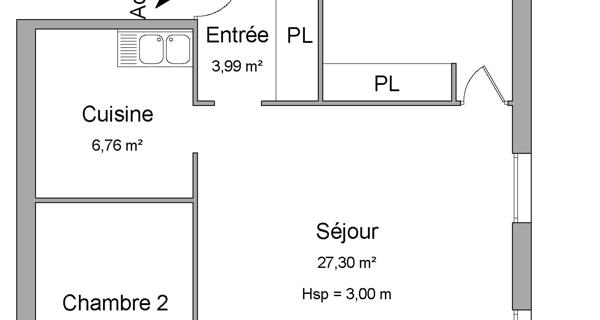 Location Appartement 3 pièces 64.04 m² - Niort 79000