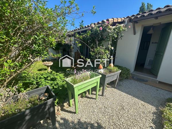 Maison de plain pied en lotissement avec jardin,garage, 2 chambres proche du centre ville