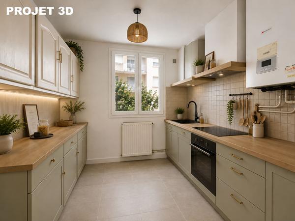 Appartement en rez-de-chaussée de 53 m2 avec cave Chateauvert