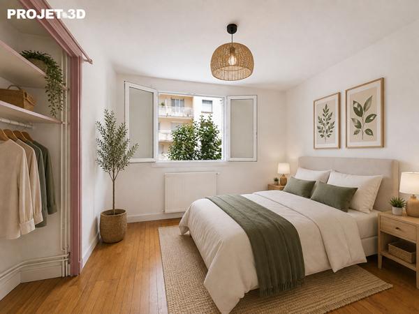 Appartement en rez-de-chaussée de 53 m2 avec cave Chateauvert