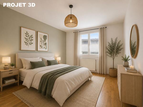 Appartement en rez-de-chaussée de 53 m2 avec cave Chateauvert