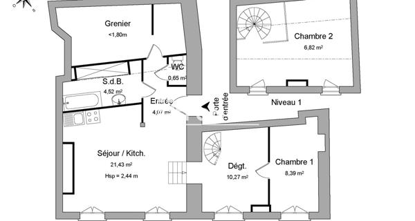Location Appartement 3 pièces 56.15 m² - Vienne 38200