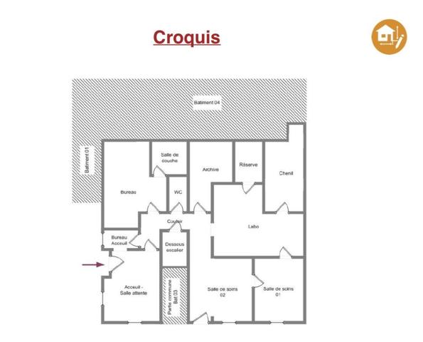 Murs commerciaux  à vendre 111 m² Nozay