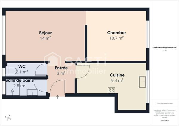 T2 au calme dans une maison avec jardin + 2 parking