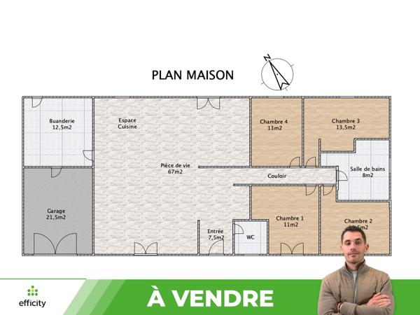 Maison
         6 pièces
        - 152 m²