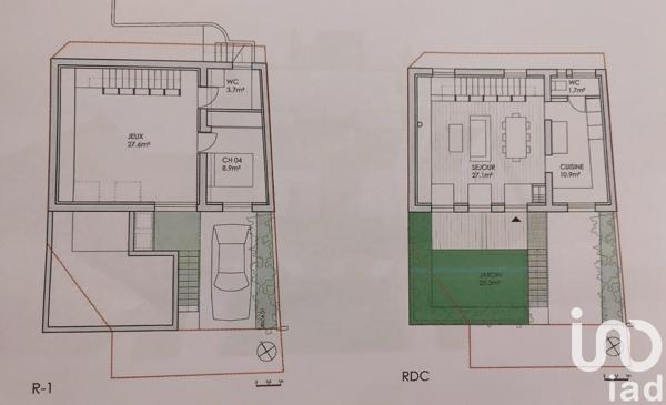Maison de ville 6 pièces de 150 m² à Meudon (92190)